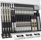 37-Piece Art & Mechanical Pencil Set – 4 Metal Drafting Pencils (0.3/0.5/0.7/0.9mm) & 2 Lead Holders (2mm, 6B–4H Graphite + 36 Colors) with 23 Tubes of Refills, Erasers & Case – Perfect for Sketching, Drawing, and School (Black)